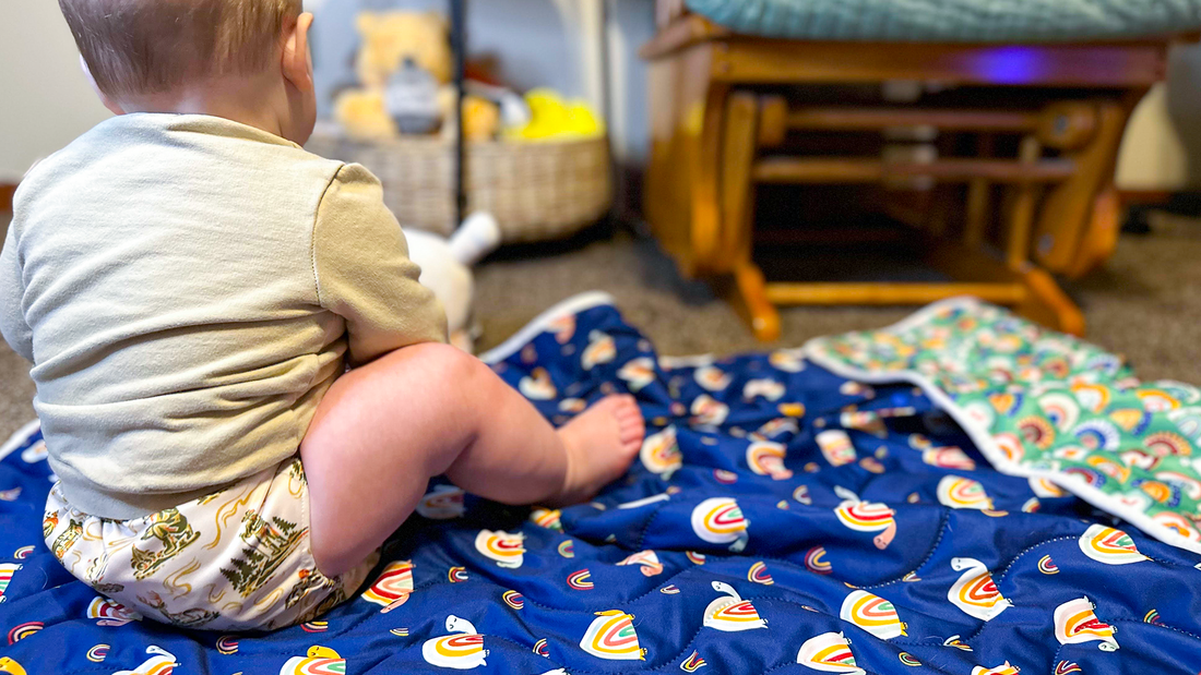 Cloth diapering mom Abby shares how her choice to use reusable menstrual products made cloth diapers an obvious choice