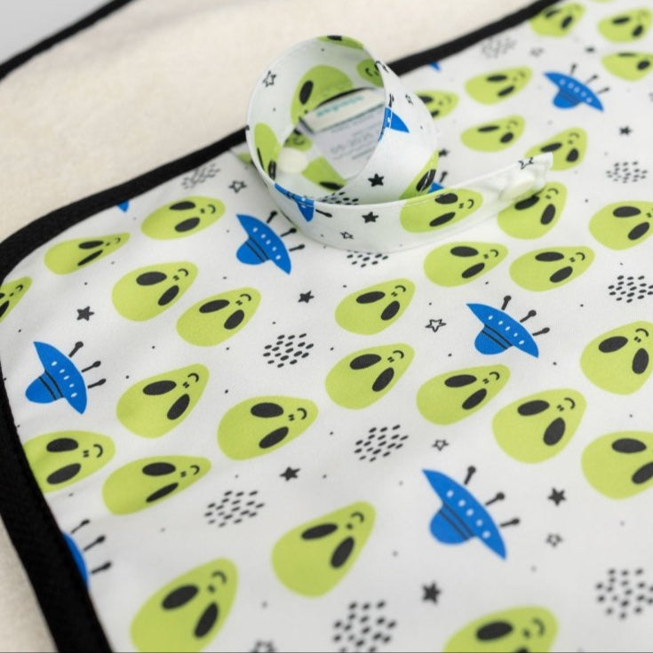 Alien Heads - Modern - Cloth - Diapers - Change Mat - Kinder Cloth Diaper Co. - Pittsburgh - Based - Small - Business - Woman - Owned