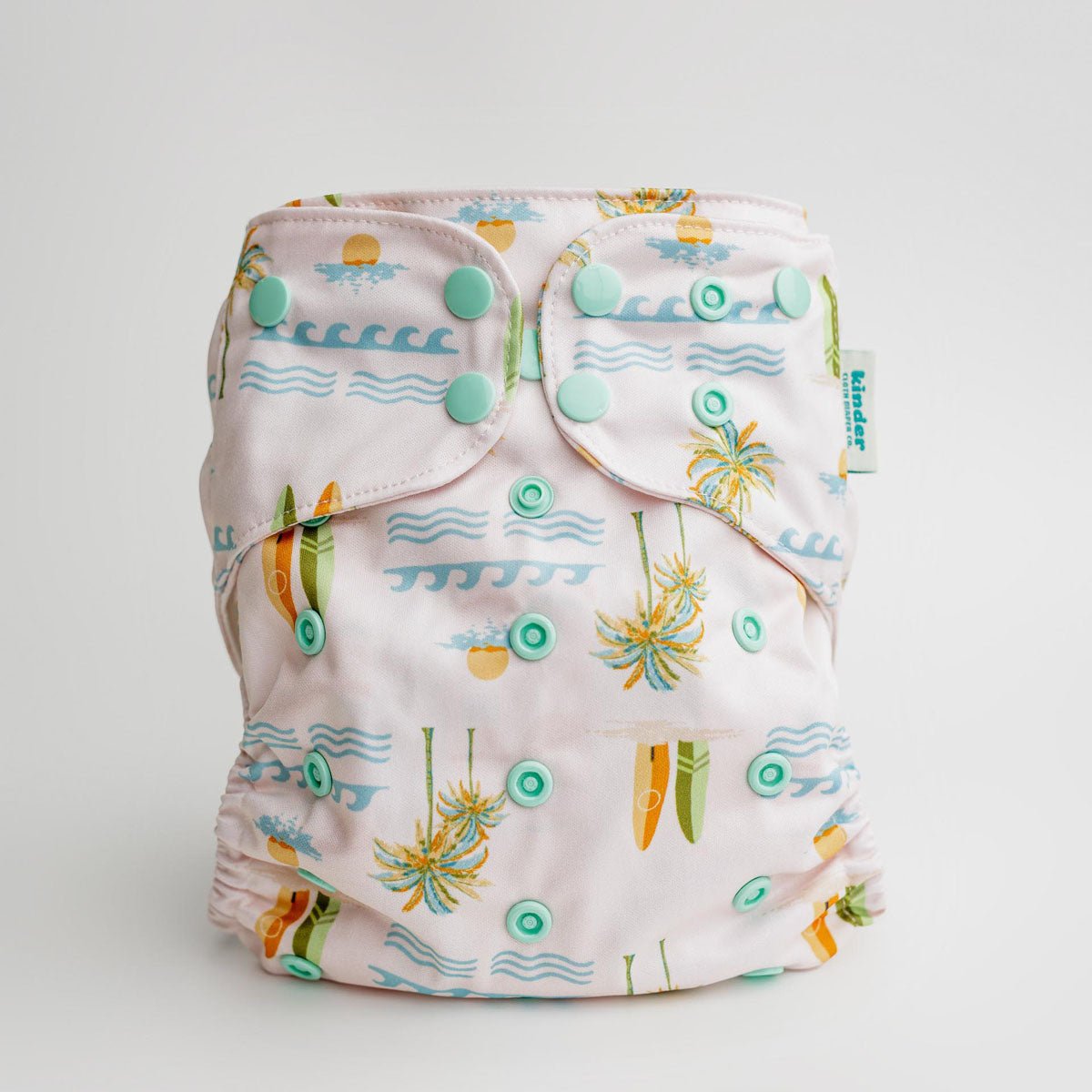 Beach Bum - Modern - Cloth - Diapers - Pocket Diaper - Kinder Cloth Diaper Co. - Pittsburgh - Based - Small - Business - Woman - Owned