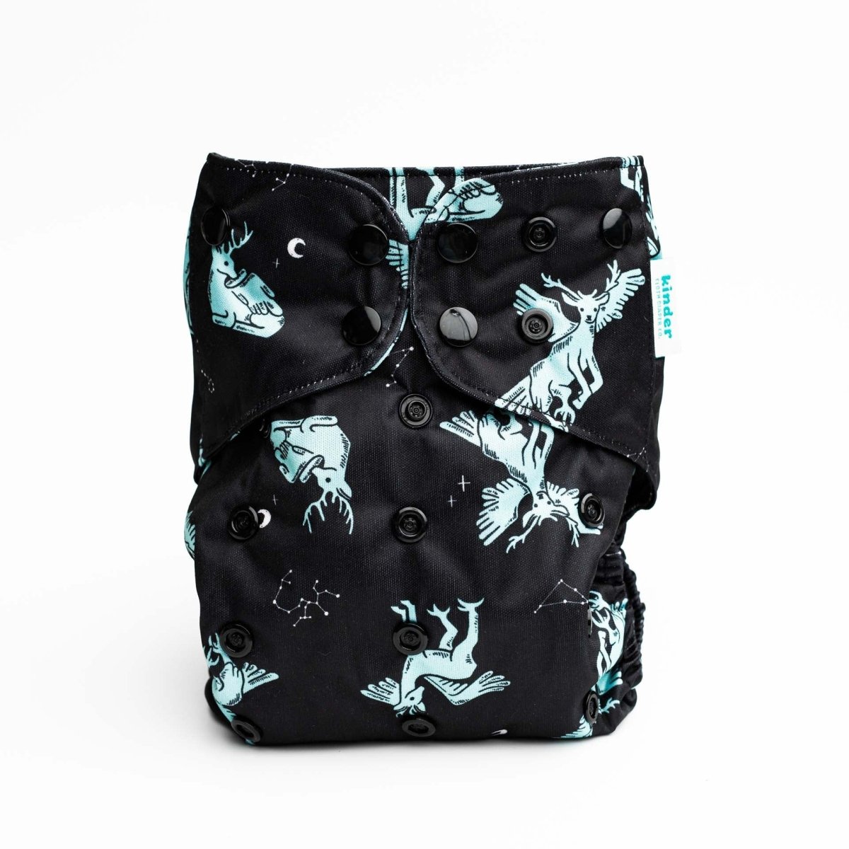 Space and Sky: Essentials Pocket Cloth Diaper with Athletic Wicking Jersey, Grows with your Baby - Kinder Cloth Diaper Co. - 32 - 02 - 05 - modern reusable cloth diapers and more for birth to potty training - Pittsburgh Based Small Business