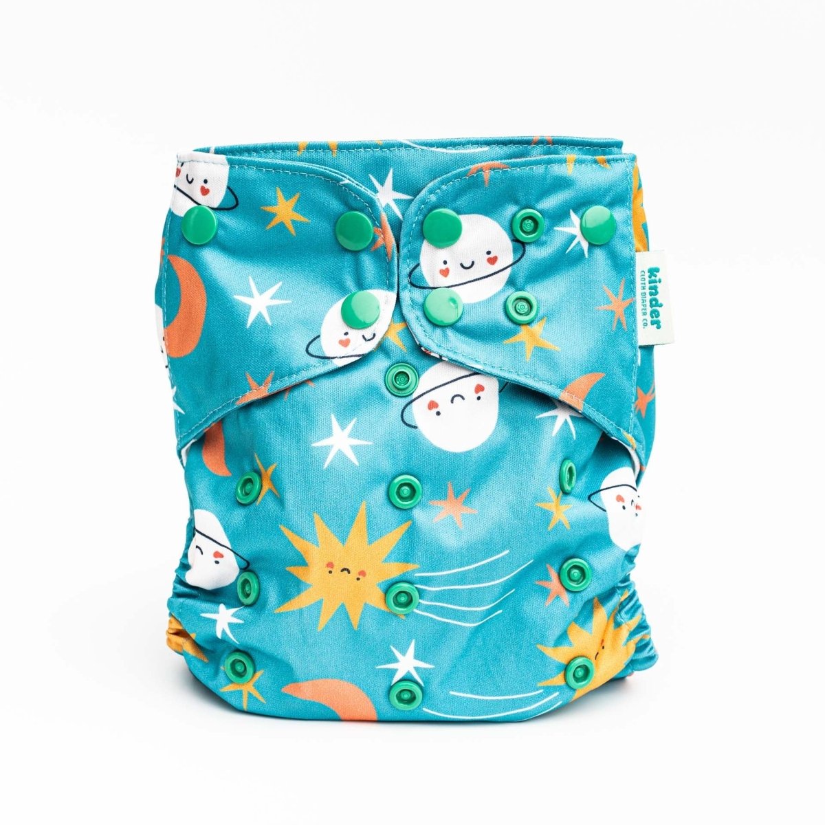Space and Sky: Essentials Pocket Cloth Diaper with Athletic Wicking Jersey, Grows with your Baby - Kinder Cloth Diaper Co. - 27 - 02 - 01 - modern reusable cloth diapers and more for birth to potty training - Pittsburgh Based Small Business