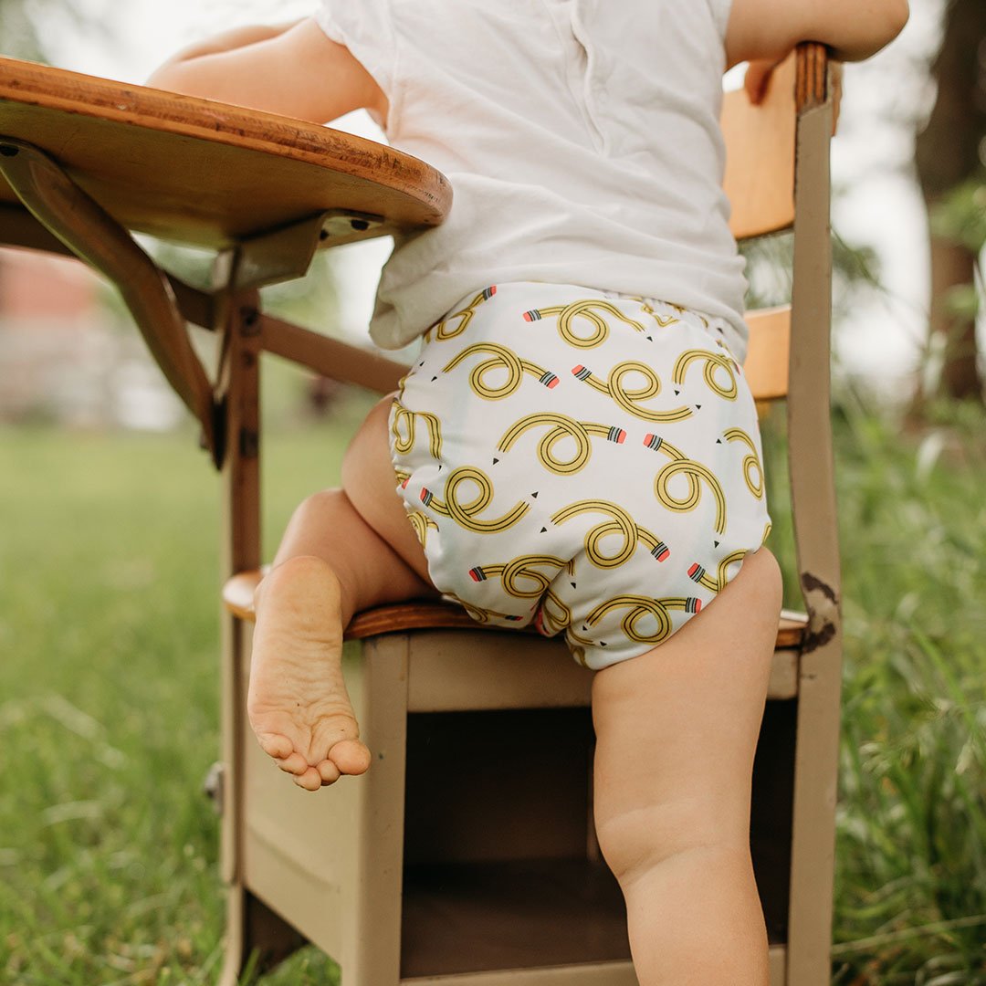 Eye See by Bree Brennan - Modern - Cloth - Diapers - Pocket Diaper - Kinder Cloth Diaper Co. - Pittsburgh - Based - Small - Business - Woman - Owned