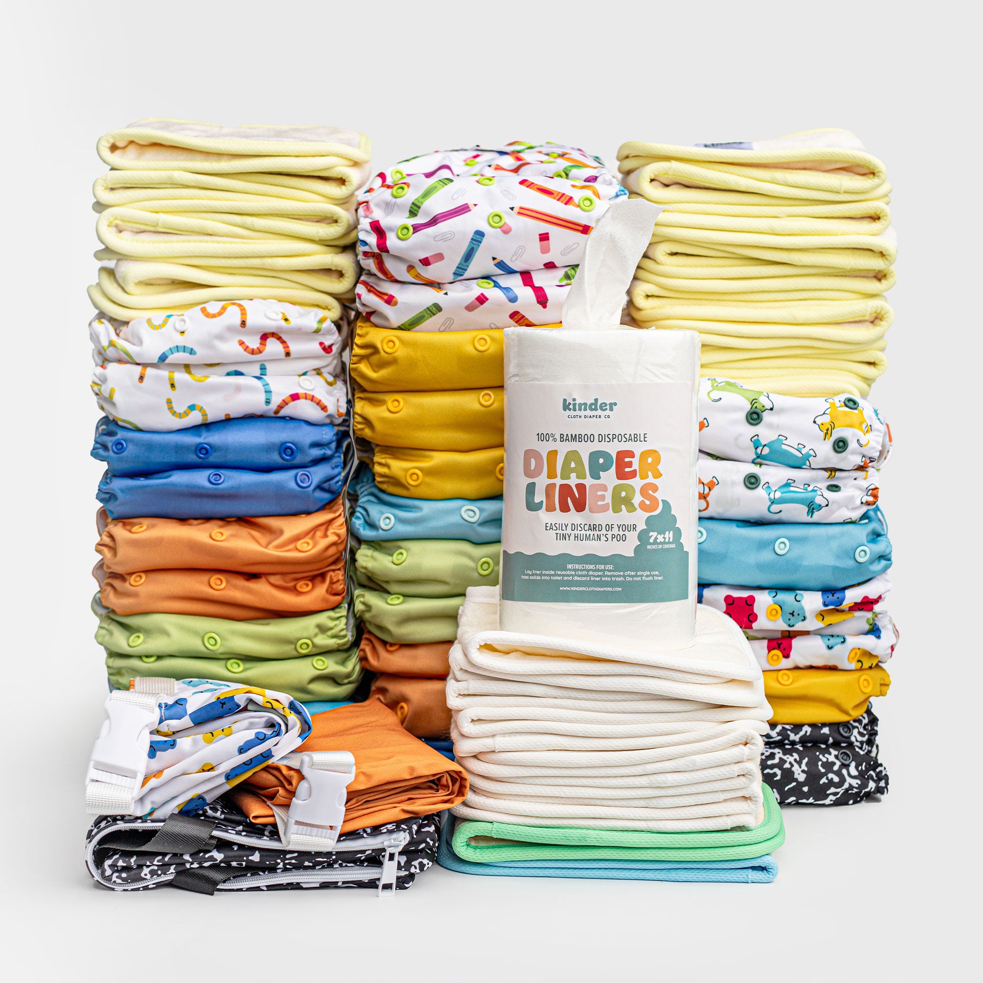 New Parent Starter Bundles: Pocket Cloth Diapers with Athletic Wicking Jersey and More