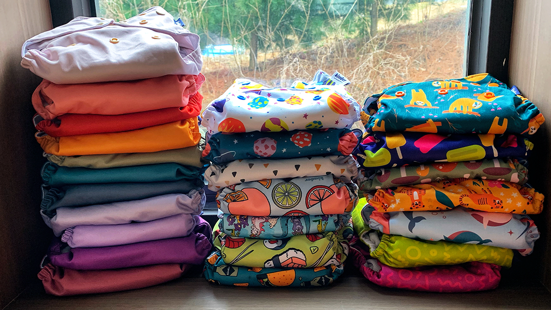 storing modern cloth diapers between washes and after cleaning