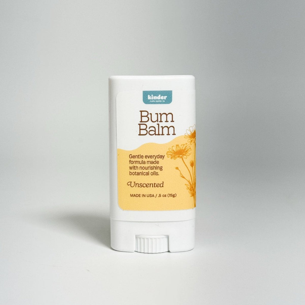 1/2 oz Stick - Modern - Cloth - Diapers - Bum Balm - Kinder Cloth Diaper Co. - Pittsburgh - Based - Small - Business - Woman - Owned