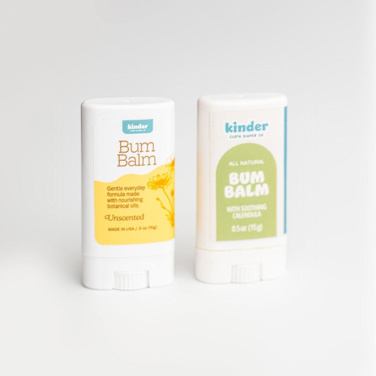 1/2 oz Stick-Modern-Cloth-Diapers-Bum Balm-Kinder Cloth Diaper Co.-Pittsburgh-Based-Small-Business-Woman-Owned