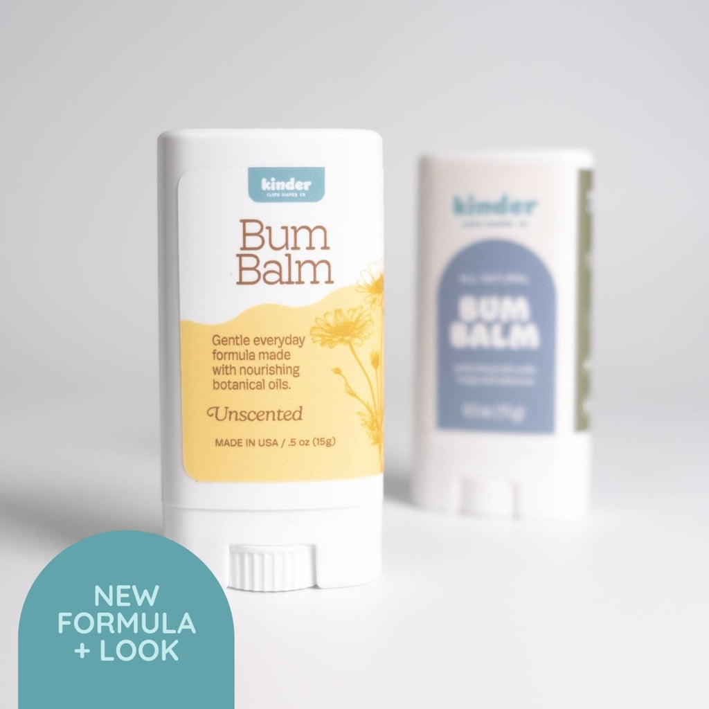 1/2 oz Stick - Modern - Cloth - Diapers - Bum Balm - Kinder Cloth Diaper Co. - Pittsburgh - Based - Small - Business - Woman - Owned