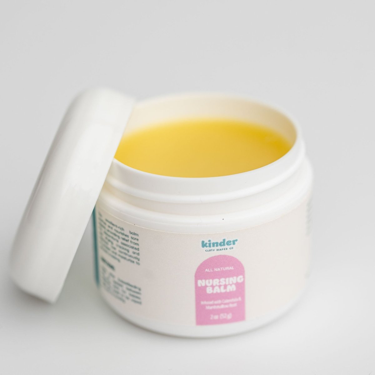 2 oz Canister - Modern - Cloth - Diapers - Nursing Balm - Kinder Cloth Diaper Co. - Pittsburgh - Based - Small - Business - Woman - Owned