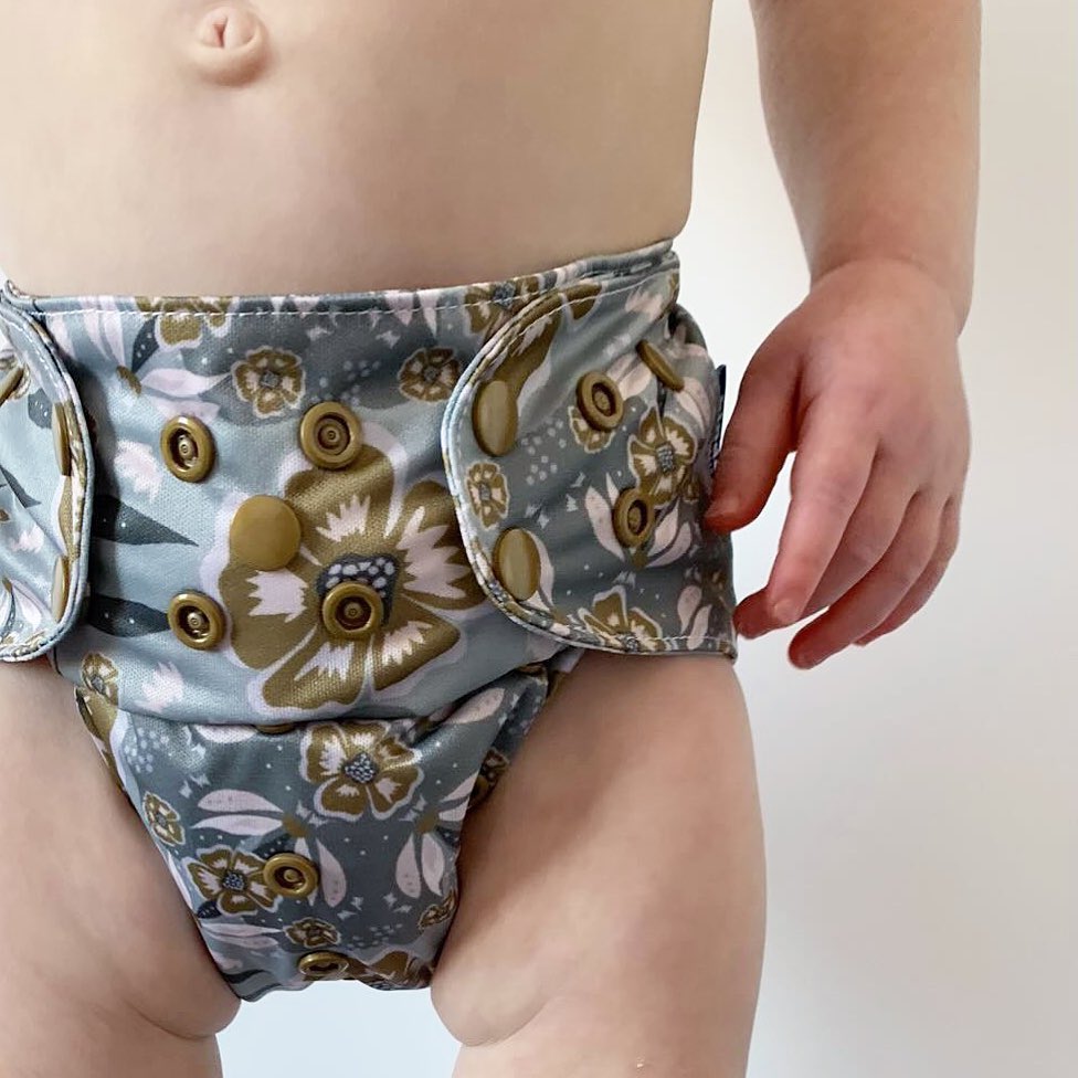 Modern Pocket Cloth Diaper Designed by Ash Cascade Athletic Wicking Jersey One Size Big Fit Noras Nursery Grow with Baby Toddler 60 pounds