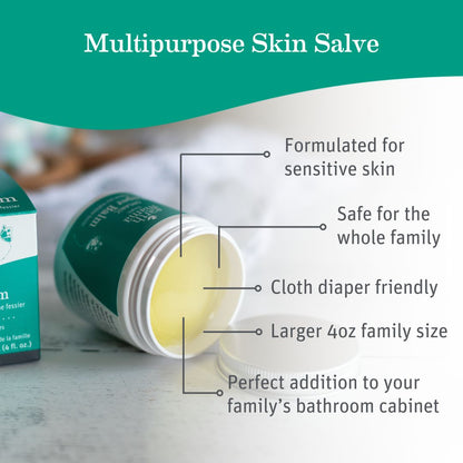 Earth Mama Cloth Diaper Safe Bum Organic Diaper Balm 2 oz Canister
