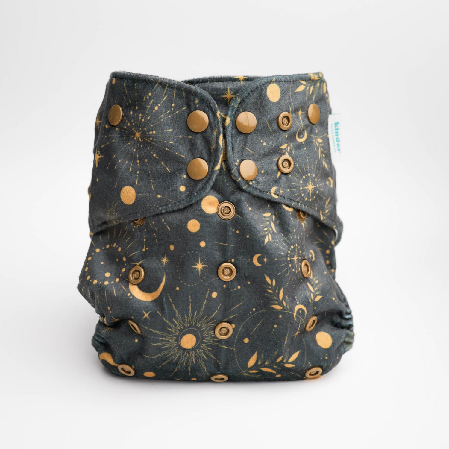 Patterned Lounger Pocket Cloth Diaper — Minky Fleece with Athletic Wicking Jersey
