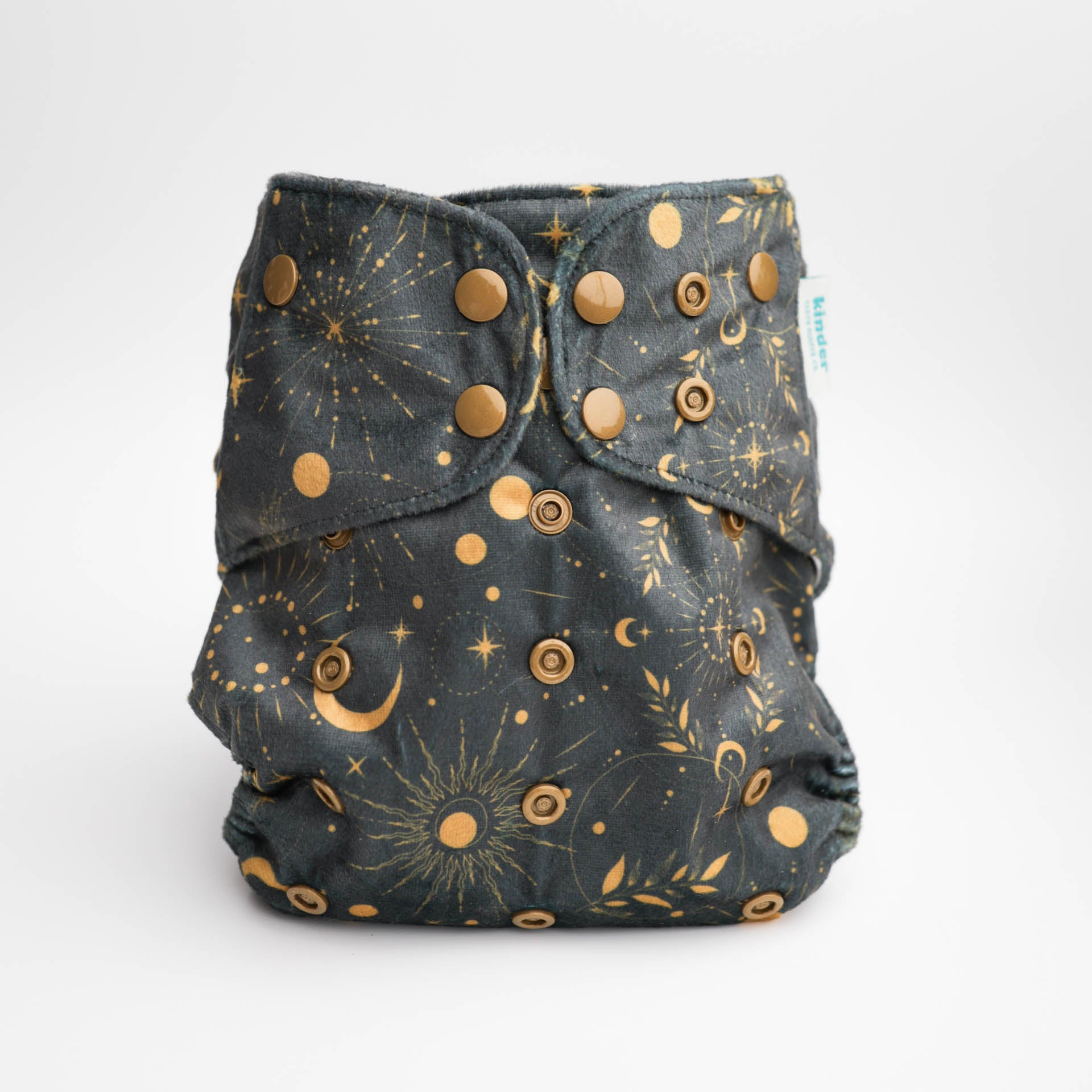 Patterned Lounger Pocket Cloth Diaper — Minky Fleece with Athletic Wicking Jersey