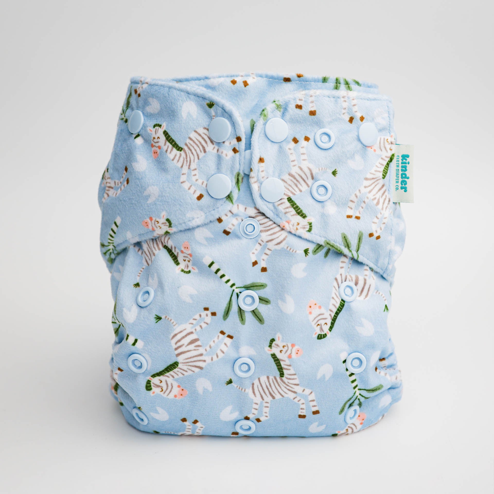 Patterned Lounger Pocket Cloth Diaper — Minky Fleece with Athletic Wicking Jersey
