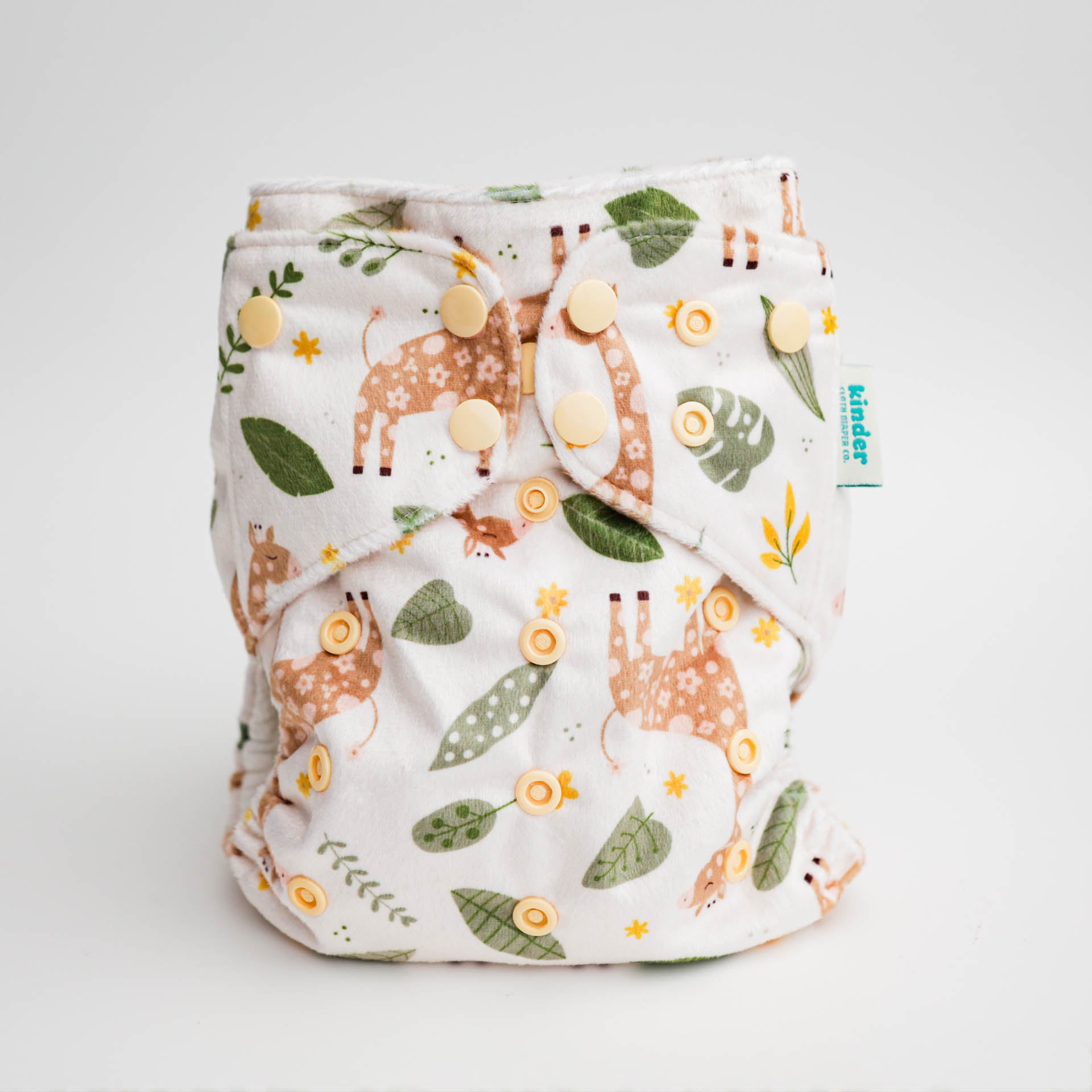 Patterned Lounger Pocket Cloth Diaper — Minky Fleece with Athletic Wicking Jersey