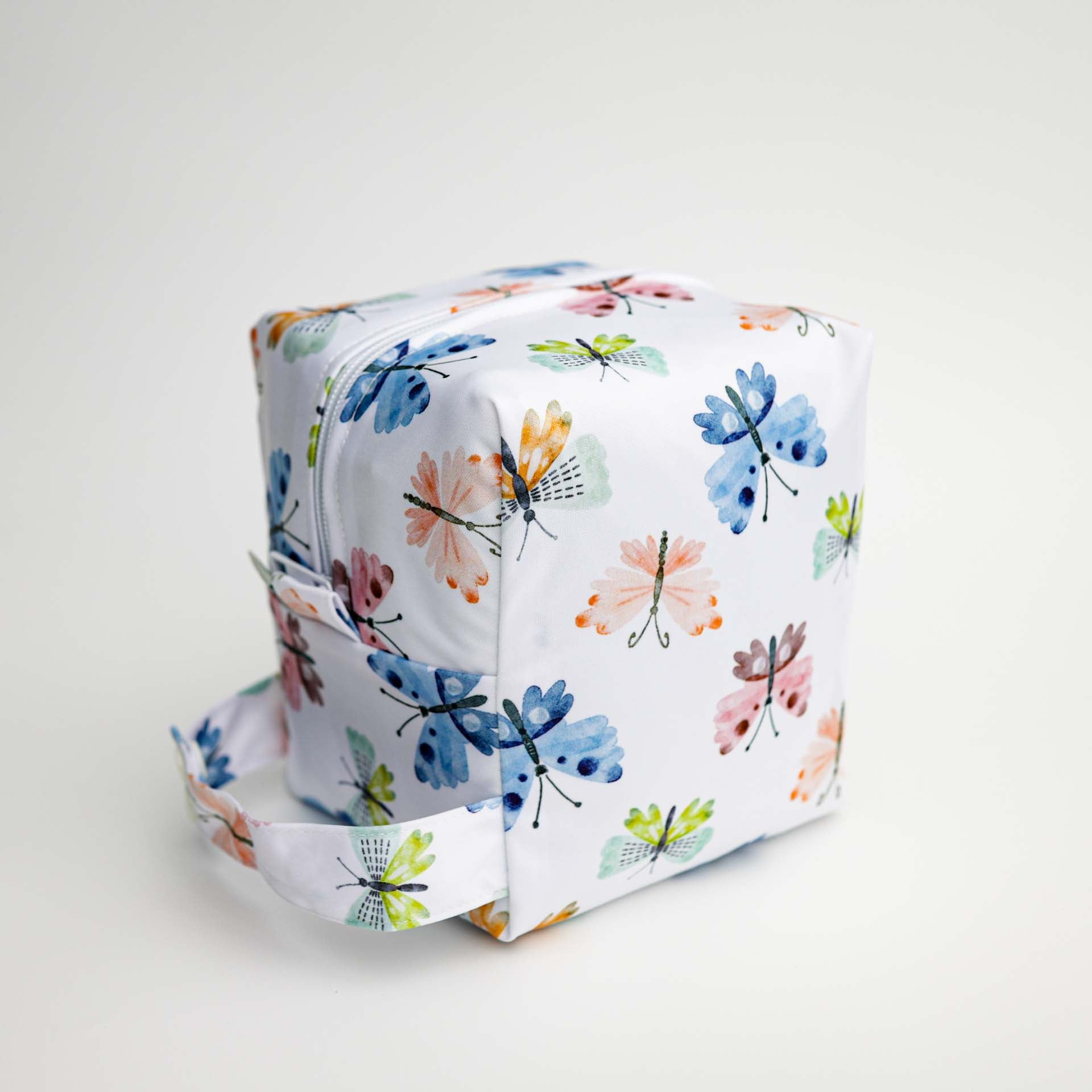 Reversible Mini Storage Travel Cube Diaper Pod with Exterior Storage Pocket