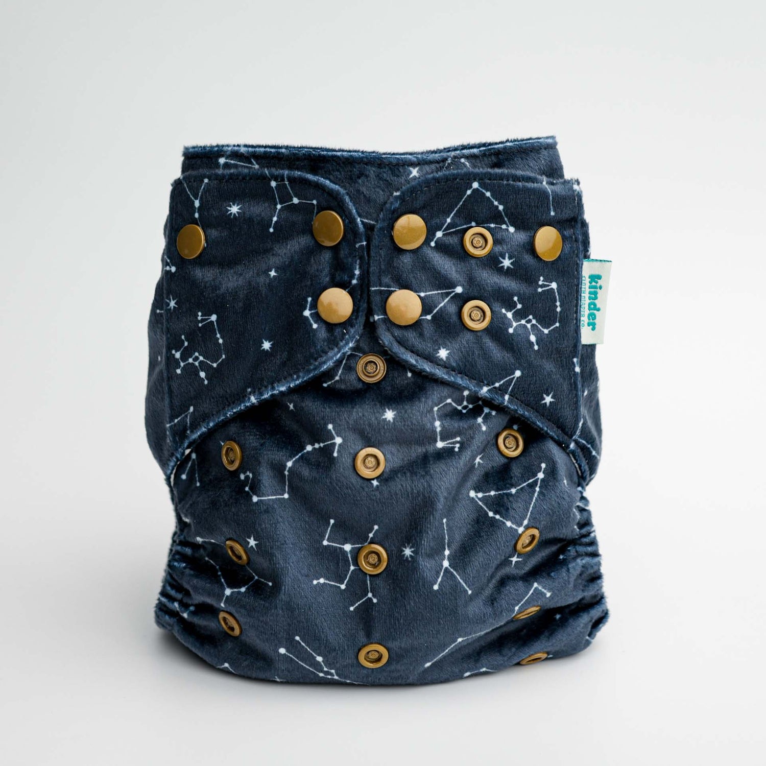 Patterned Lounger Pocket Cloth Diaper — Minky Fleece with Athletic Wicking Jersey
