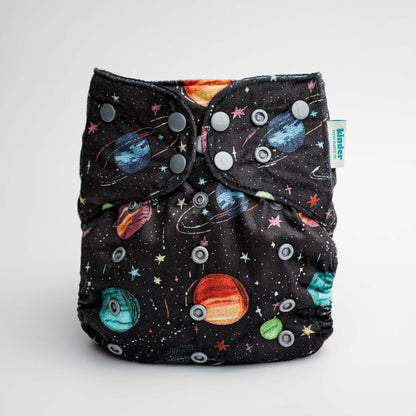 Patterned Lounger Pocket Cloth Diaper — Minky Fleece with Athletic Wicking Jersey