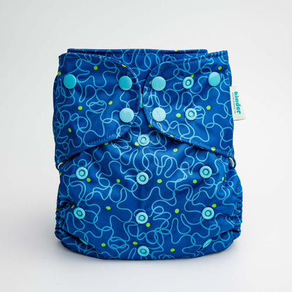 Abstract: Essentials Pocket Cloth Diaper with Athletic Wicking Jersey, Grows with your Baby