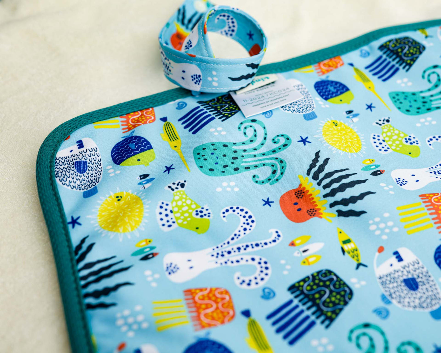 Ultra-Soft Bamboo Machine Washable and Wipeable Diaper Change Mat