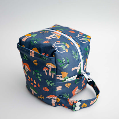 Reversible Mini Storage Travel Cube Diaper Pod with Exterior Storage Pocket