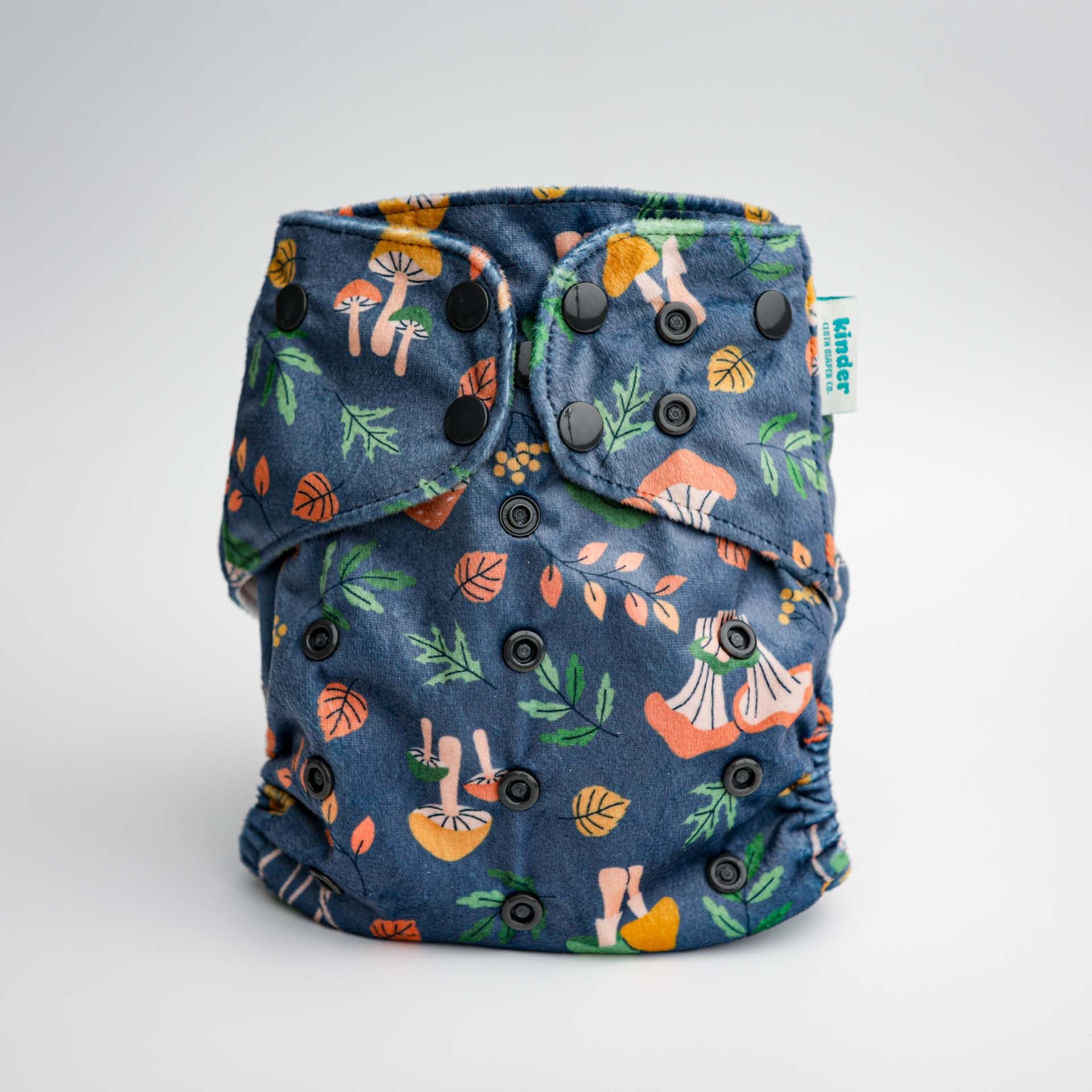 Patterned Lounger Pocket Cloth Diaper — Minky Fleece with Athletic Wicking Jersey