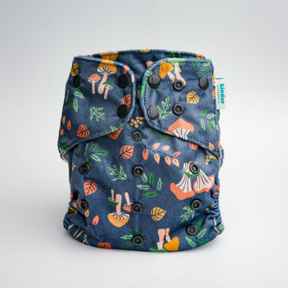 Patterned Lounger Pocket Cloth Diaper — Minky Fleece with Athletic Wicking Jersey