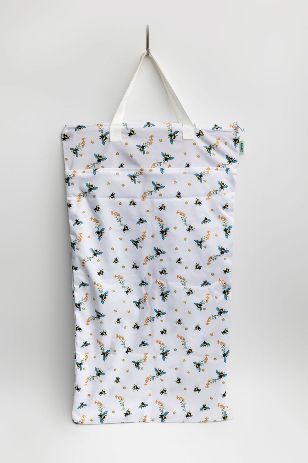 Large Zipper Hanging Wet Bag, Laundry Bag with Handles