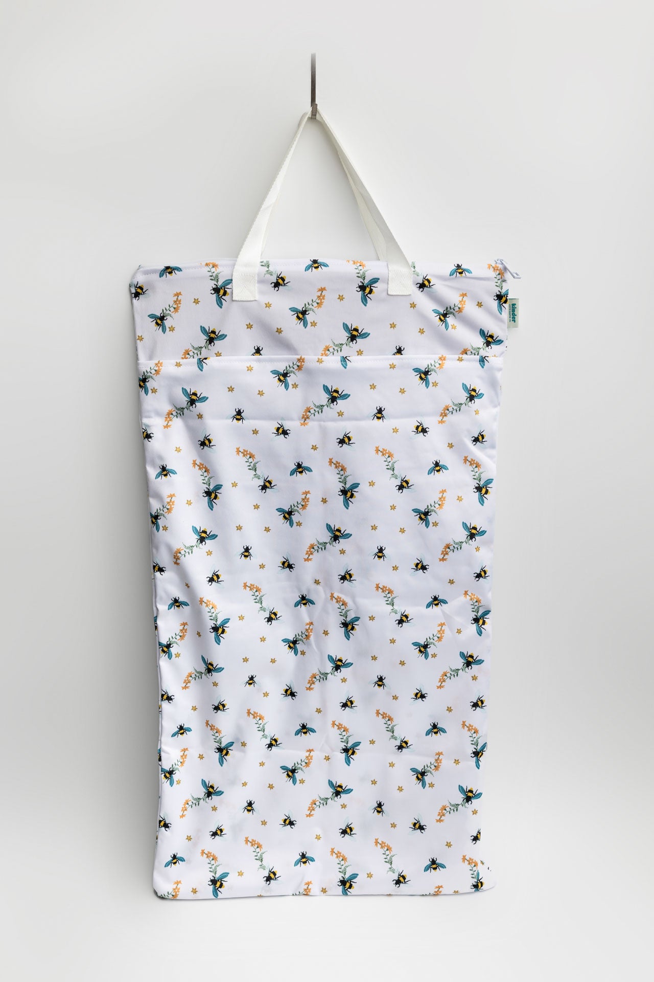 Large Zipper Hanging Wet Bag, Laundry Bag with Handles
