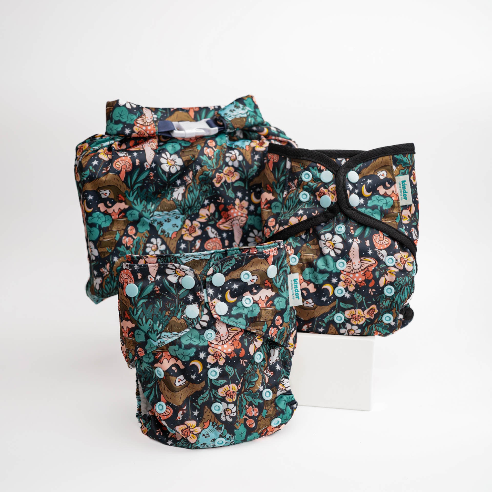 Nature and Outdoors: Wipeable Cloth Diaper Cover, Grows with your Baby