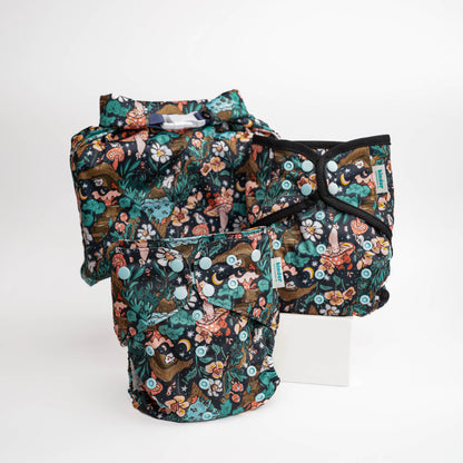 Nature and Outdoors: Wipeable Cloth Diaper Cover, Grows with your Baby