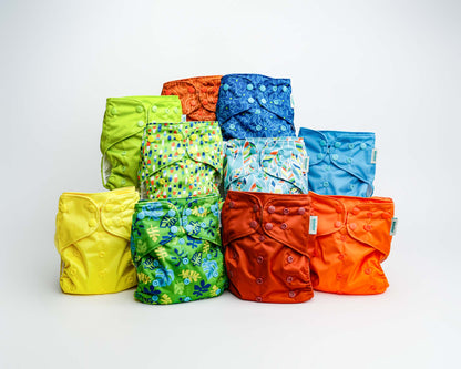 Abstract: Essentials Pocket Cloth Diaper with Athletic Wicking Jersey, Grows with your Baby