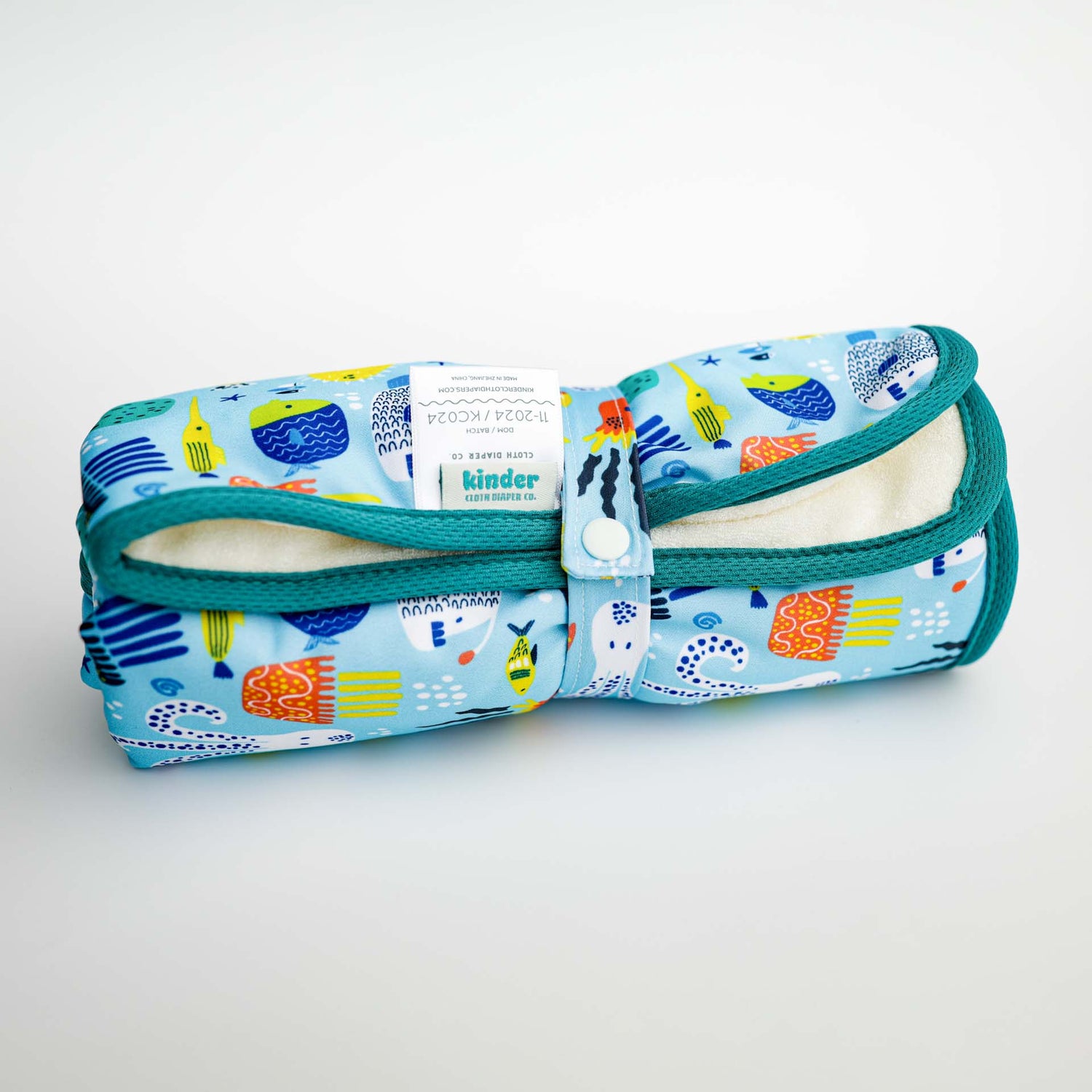 Ultra-Soft Bamboo Machine Washable and Wipeable Diaper Change Mat