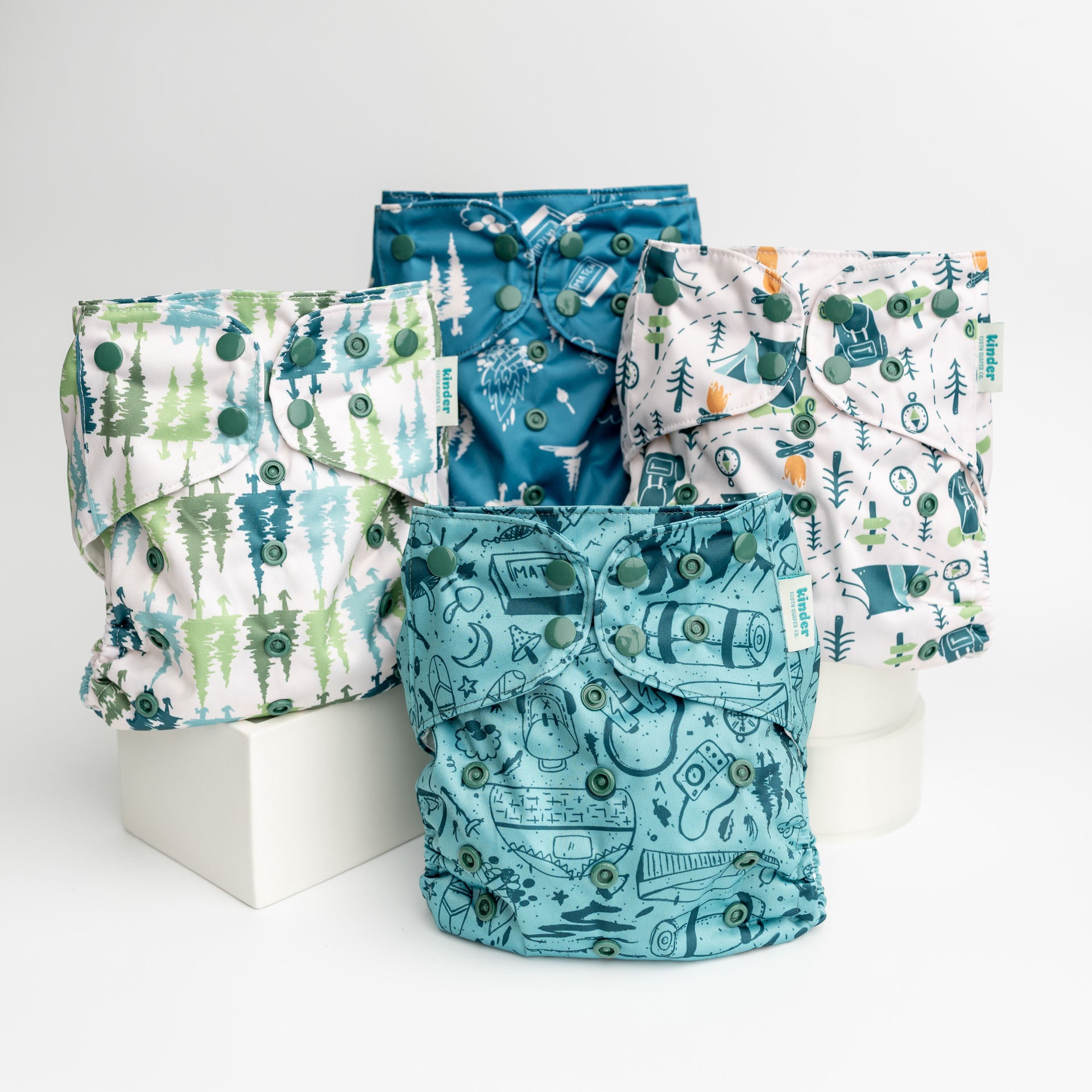 Nature: Essentials Pocket Cloth Diaper with Athletic Wicking Jersey, Grows with your Baby