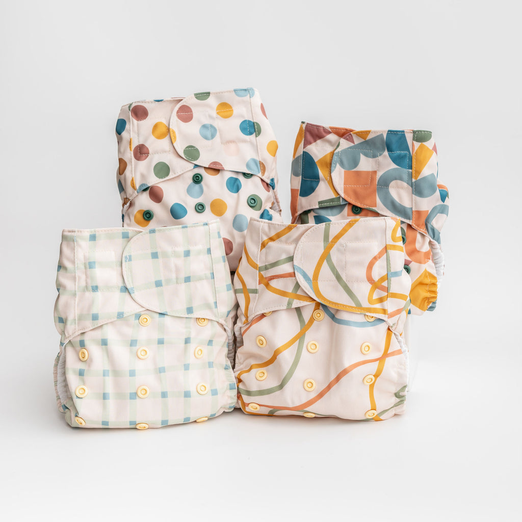 Luxe Pocket Cloth Diaper with Dual Inner Gussets and Athletic Wicking Jersey