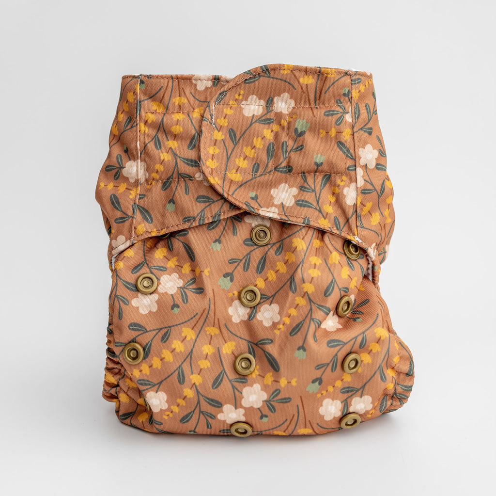 Luxe Pocket Cloth Diaper with Dual Inner Gussets and Athletic Wicking Jersey