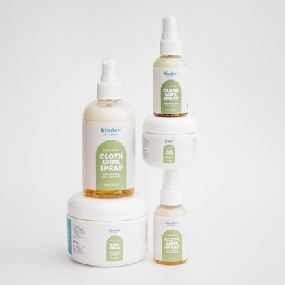 8oz Plastic Canister NEW - Modern - Cloth - Diapers - Wipe Spray - Kinder Cloth Diaper Co. - Pittsburgh - Based - Small - Business - Woman - Owned