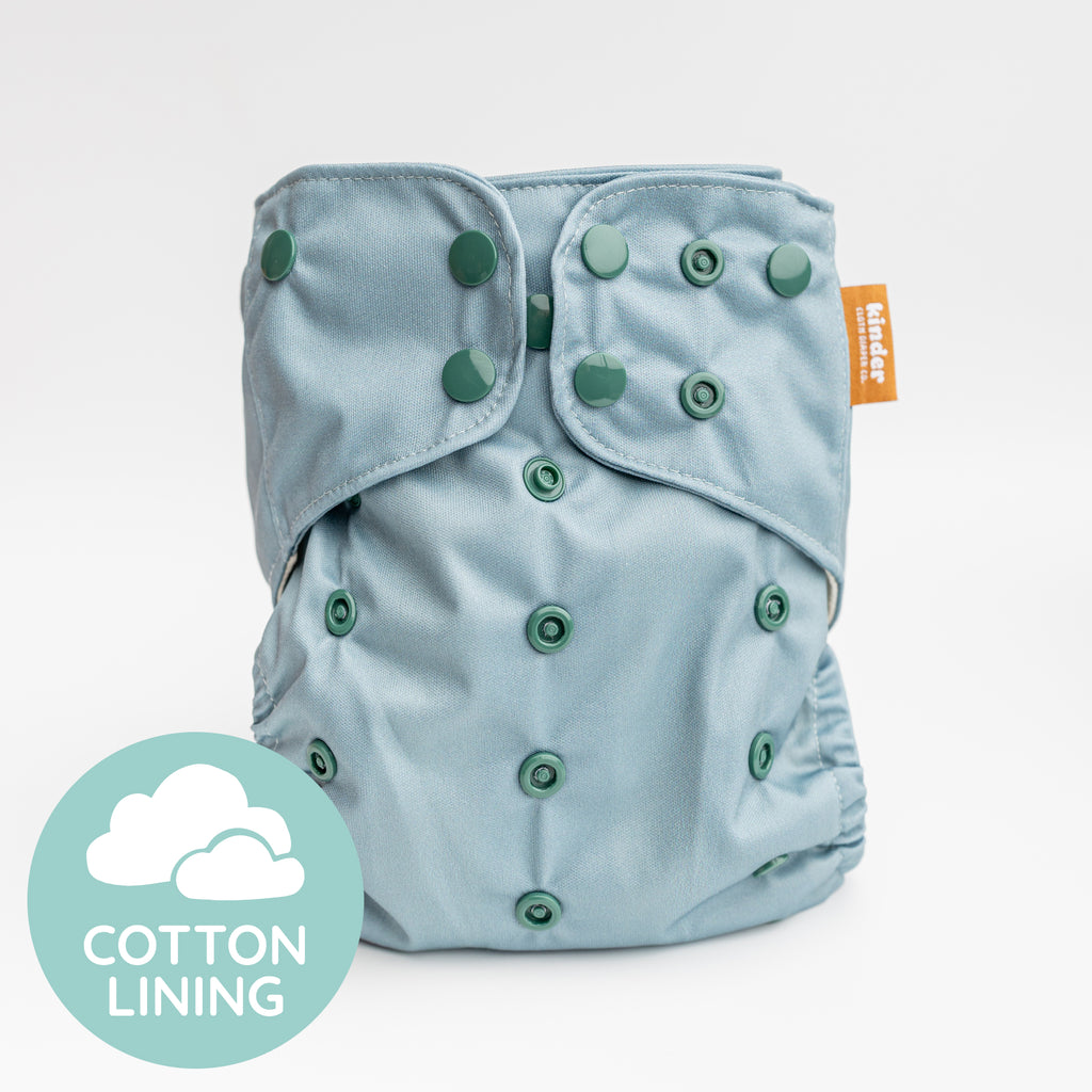 Cadet - Essentials Cloud Cotton Pocket Diaper - 100% Cotton Lining - One Size