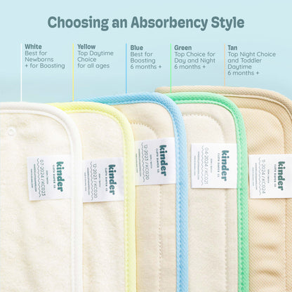 4-Layer Bamboo Viscose Cloth Diaper Insert