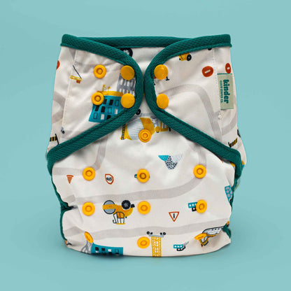 Patterned Wipeable Cloth Diaper Cover, Grows with your Baby