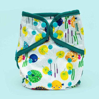 Patterned Wipeable Cloth Diaper Cover, Grows with your Baby