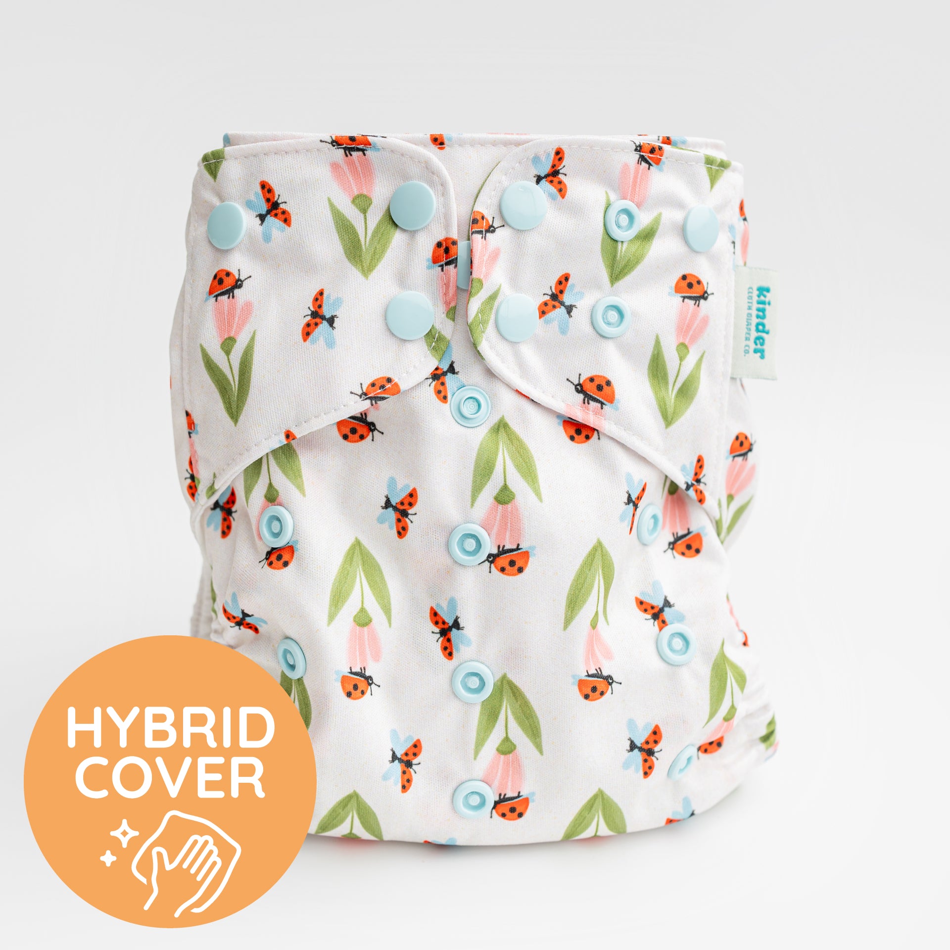 Buggy Blooms - Essential Hybrid Diaper Cover - Wipeable - Floral - One Size