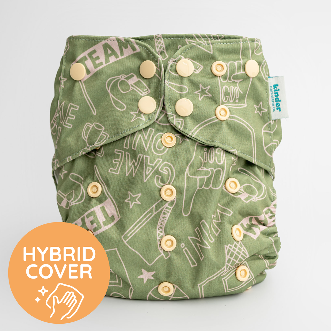 NEW Essentials Hybrid Wipeable Diaper Cover in Prints