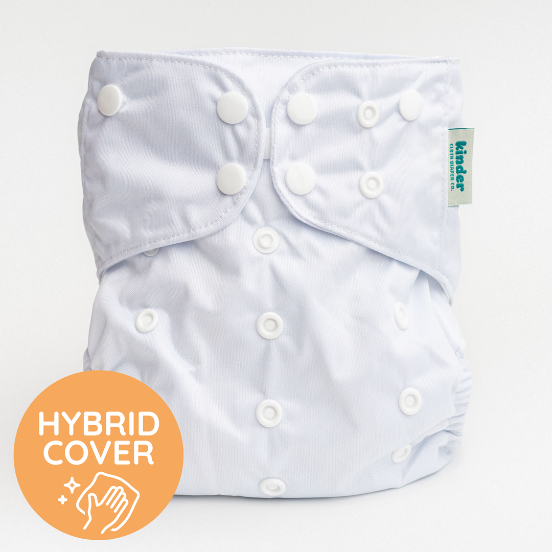 Solid Color: NEW Essentials Hybrid Wipeable Diaper Cover