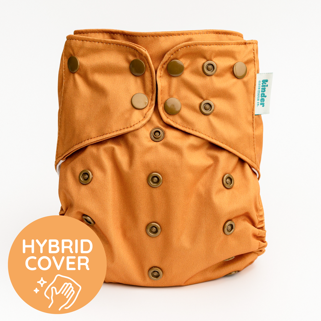 Solid Color: NEW Essentials Hybrid Wipeable Diaper Cover