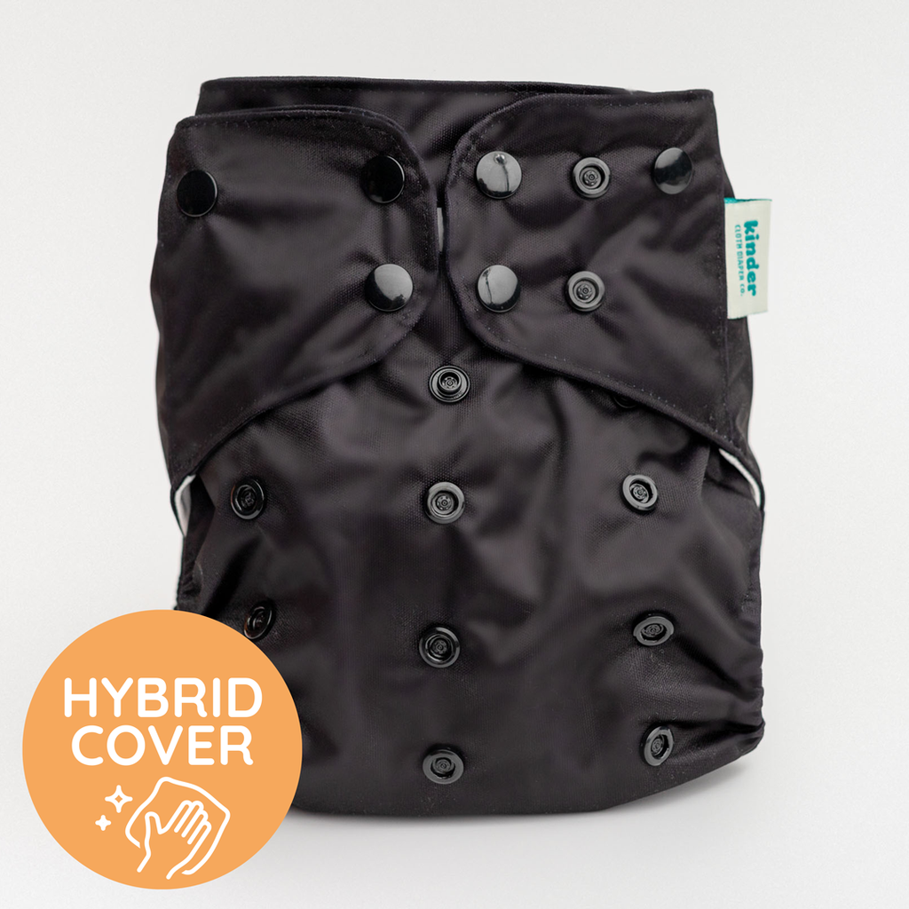 Solid Color: NEW Essentials Hybrid Wipeable Diaper Cover