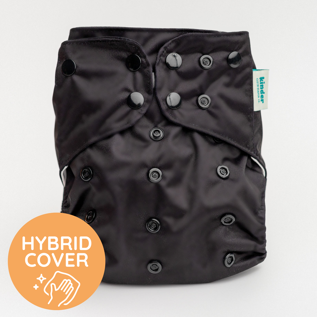 Solid Color: NEW Essentials Hybrid Wipeable Diaper Cover