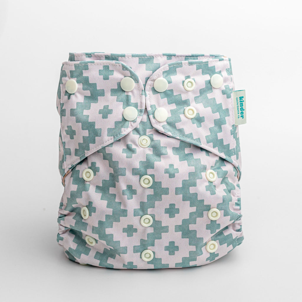 Abstract: Essentials Pocket Cloth Diaper with Athletic Wicking Jersey, Grows with your Baby