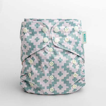 Abstract: Essentials Pocket Cloth Diaper with Athletic Wicking Jersey, Grows with your Baby