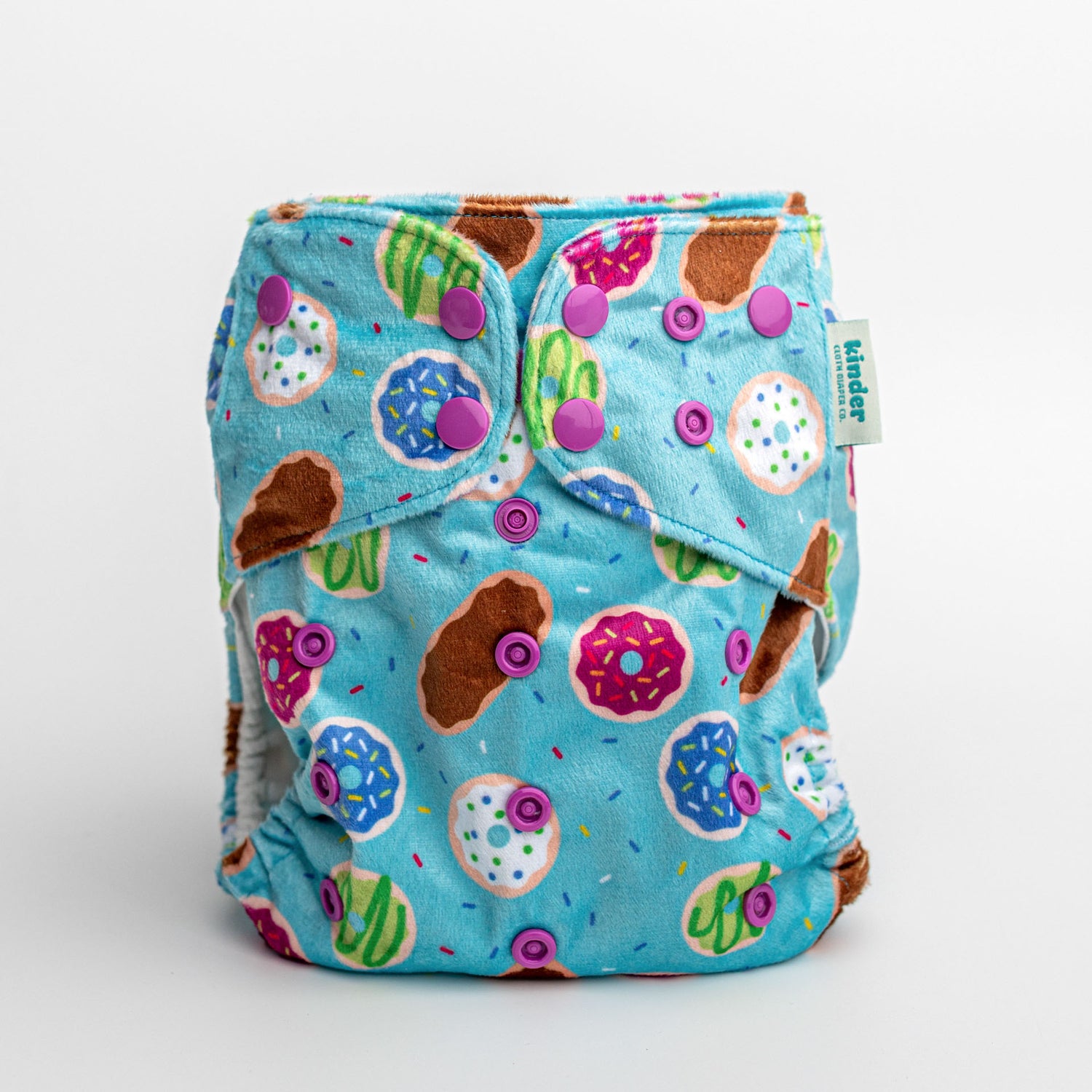 Patterned Lounger Pocket Cloth Diaper — Minky Fleece with Athletic Wicking Jersey