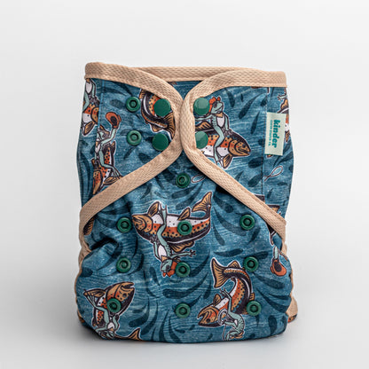 Animals and Insects: Wipeable Cloth Diaper Cover, Grows with your Baby